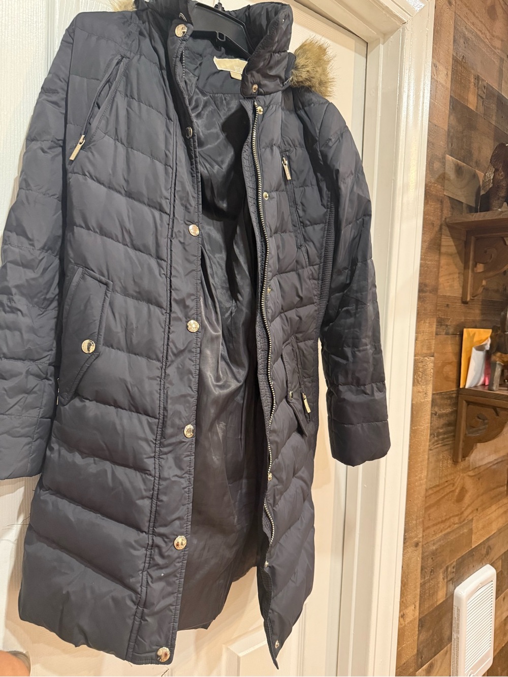 Michaek Kors Grey Jacket with Removable Hood